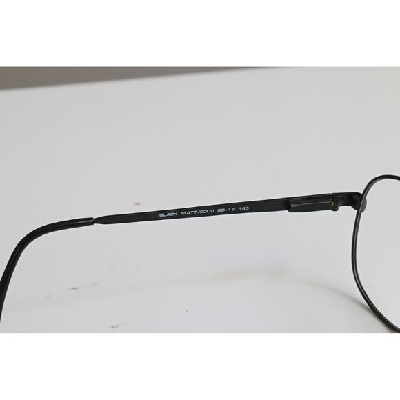 Vintage NOS, 1980s Elan Matte Black Round Eyeglasses Glasses Frames 53-18-135 - Picture 7 of 7
